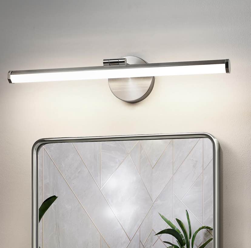 LED Vanity Light - Sleek Chrome Linear Bar Fixture