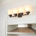 Provincial Bronze Bathroom Vanity Light