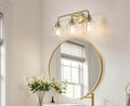 Gleaming Gold 3-Light Vanity Strip Fixture