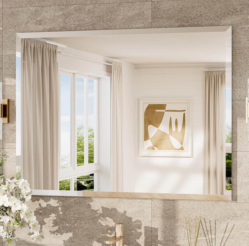 40” x 30” Frameless Bathroom Mirror